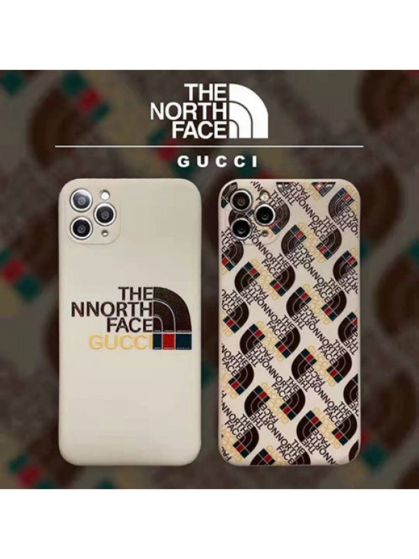The North Face Gucci コラボ ブランド iphone 13 mini/13 pro/13 pro maxケース 個性 ザ·ノース·フェイス グッチ モノグラム 大人気 シンプル アイフォン13プロ/13ミニ/12カバー 潮流 男女兼用