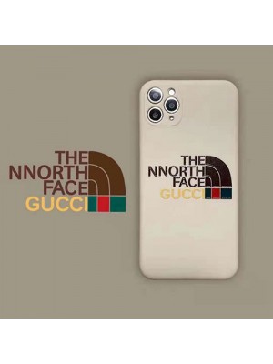 The North Face Gucci コラボ ブランド iphone 13 mini/13 pro/13 pro maxケース 個性 ザ·ノース·フェイス グッチ モノグラム 大人気 シンプル アイフォン13プロ/13ミニ/12カバー 潮流 男女兼用