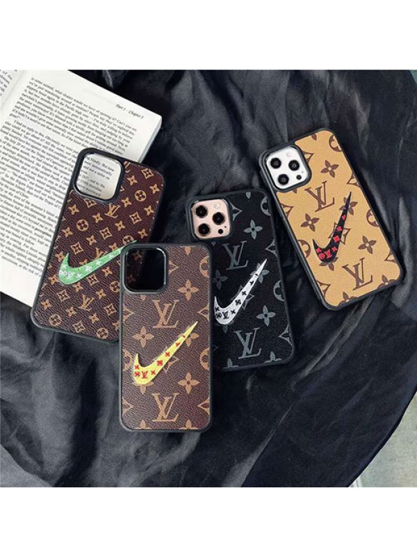 lv/ルイヴィトン Supreme コラボ iphone 13 pro/13 mini/13 pro maxケース ハイブランド  ナイキ/NIKE コラボ ジャケット型 モノグラム シュプリーム 人気レザー風 経典 メンズ アイフォン13/12pro maxカバー 激安 ファッション レディース