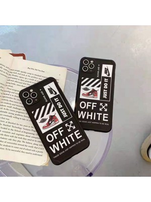 ナイキ オフホワイト コラボ Iphone13/13 Pro/13 Pro Max/13 Miniケース ハイブランド シンプル NIKE Off-White ジャケット型 モノグラム 矢印 スニーカー アイフォン13/12/11ケース 2021 耐衝撃 メンズ レディース