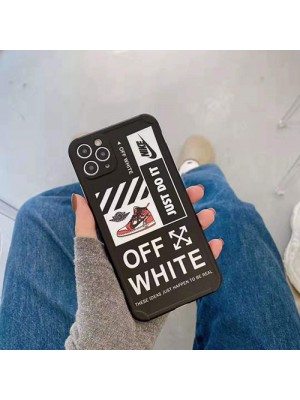 ナイキ オフホワイト コラボ Iphone13/13 Pro/13 Pro Max/13 Miniケース ハイブランド シンプル NIKE Off-White ジャケット型 モノグラム 矢印 スニーカー アイフォン13/12/11ケース 2021 耐衝撃 メンズ レディース