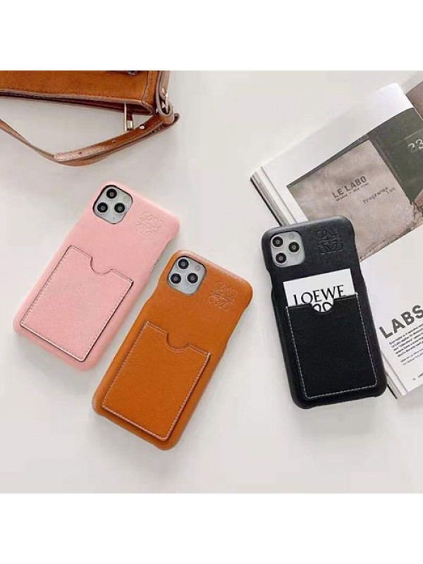 LOEWE ブランド iphone13 pro/13 pro max/13 miniケース 革製 ロエベ ジャケット型 IPHONE13/12mini/12 pro max/se2カバー モノグラム お洒落 耐衝撃 シンプル アイフォン13/12/11/X/XS/XR/8/7カバー 小物収納 芸能人愛用 人気 メンズ レディース