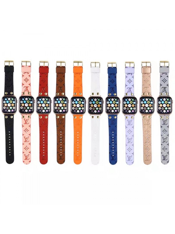 LV/ルイヴィトン ブランド Apple Watch 7/6/5/4/SEバンド 人気 ストラップ モノグラム アップル ウォッチ 7/6/5/4/SE腕時計ベルト ファッション 経典風 セレブ愛用 メンズ レディース