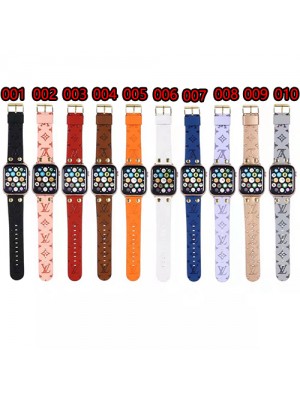 LV/ルイヴィトン ブランド Apple Watch 7/6/5/4/SEバンド 人気 ストラップ モノグラム アップル ウォッチ 7/6/5/4/SE腕時計ベルト ファッション 経典風 セレブ愛用 メンズ レディース