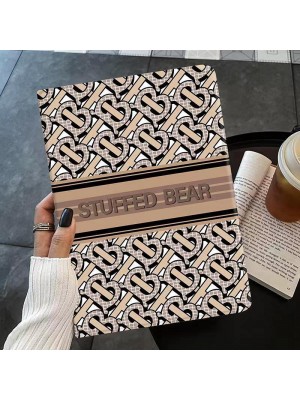 burberry ブランド バーバリー ipad 10/pro 2022/air5/mini 6/9ケース 安い モノグラム 手帳型 スタンド付き 全機種対応 アイパッド10/プロ2022/エアー5/ミニ 6/9カバー 芸能人愛用 保護 ファッション メンズ レディーズ 