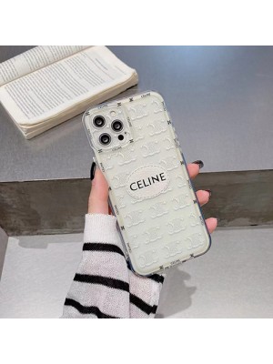 セリーヌ ブランド iphone 13/13 pro/13 mini/13 pro maxケース 安い モノグラム柄  ジャケット型 CELINE クリアケース ソフト アイフォン13/12/11/se2/x/xs/xr/8/7カバー ファッション メンズ レディーズ