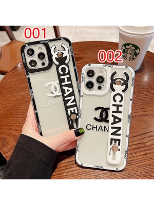 シャネル ブランド iPhone 13 pro/13 pro max/13 miniケース ハンドバンド付 CHANEL クリアケース シリコン モノグラム ジャケット型 アイフォン13/12/11/x/xs/xr/8/7カバー メンズ レディース