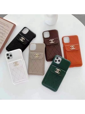 CHANEL ブランド iphone 13 mini/13 pro/13 pro maxケース カード入れ シャネル レザー シンプル ポケット付き ビジネス iphone13/12/11/x/xr/xs/8/7カバー ファッション メンズ レディーズ