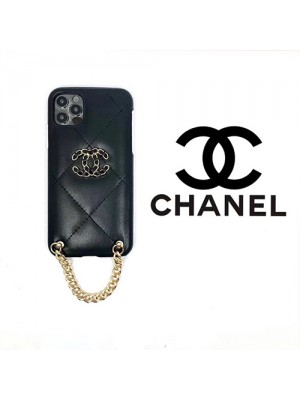 CHANEL ブランド iphone 13 pro/13 pro max/13 miniケース シャネル ストランプ付き レザー 斜め掛け セレブ愛用 縫い ジャケット 菱形紋 耐衝撃 アイフォン13/12/11/x/xs/xr/8/7カバー ファッション レディース愛用