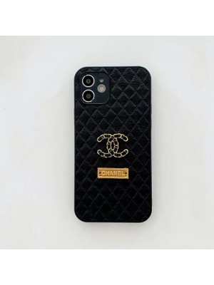 Chanel/シャネル iphone 15/14/13 pro/13 pro max/13 miniケース ブランド レザー かわいい モノグラム 縫い 芸能人愛用 ジャケット型 菱形 激安 アイフォン15/14/13/12/11/x/xs/xr/8/7カバー ファッション メンズ レディース