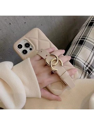 Chanel シャネル ブランド iphone 14/14 pro/14 pro max/14 plusケース かわいい ハンドバンド付き モノグラム 落下防止 アイフォン14/13/12/11カバー ファッション メンズ レディース