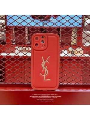 Yves Saint Laurent/イブサンローラン Chanel/シャネル ハイブランド iphone14/14 pro/14 pro maxケース 韓国風 レザー 赤色 キラキラ アイフォン14/13/12/11カバー ファッション メンズ レディース