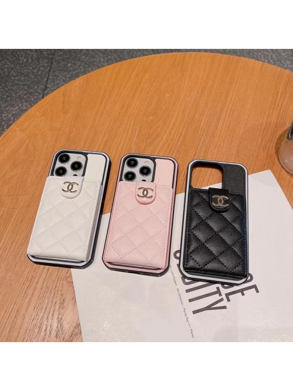 CHANEL/シャネル ブランド iPhone 14/14 Pro/14 Pro Max/14 Plusケース 韓国風 カード 財布型 バッグ レザー製 モノグラム アイフォン14/14プロ/14プロ マックス/14プラス/13/12/11/x/xs/xr/8+/7+カバー ファッション メンズ レディース