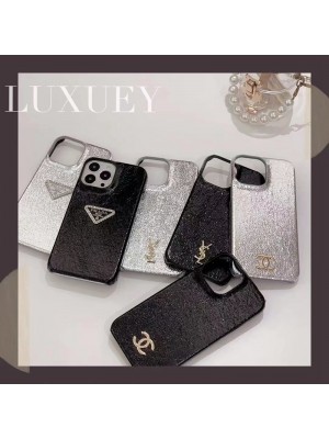 PRADA/プラダ YSL/イブ・サンローラン CHANEL/シャネル ブランド iPhone 14/14 Pro/14 Pro Maxケース きらきら モノグラム レザー ジャケット型 コピー アイフォン14/14プロ/14プロ マックス/13/12/11カバー 大人気 メンズ レディース