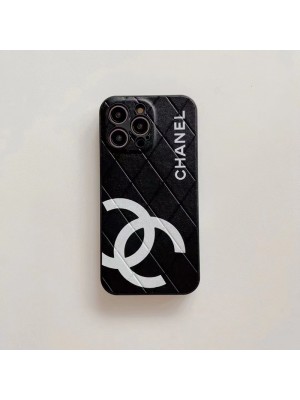 Chanel シャネル ブランド iphone 14/14 pro/14 pro maxケース モノグラム 黒白色 コピー アイフォン14/14プロ/14プロマックス/13/12/11カバー ファッション メンズ レディーズ