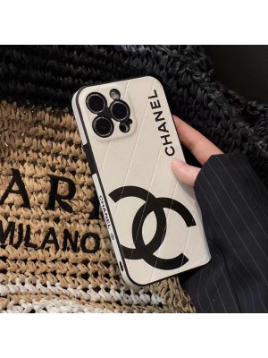 Chanel シャネル ブランド iphone 14/14 pro/14 pro maxケース モノグラム 黒白色 コピー アイフォン14/14プロ/14プロマックス/13/12/11カバー ファッション メンズ レディーズ