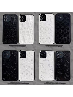 LV ルイ・ヴィトン ディオール DIOR 黒白色 iPhone 14/14 Pro/14 Pro Max/14 Plusケース ブランド モノグラム柄  レザー ジャケット型 CELINE お洒落 セリーヌ シンプル アイフォン14/13/12/11/x/xs/xr/8/7カバー BOY 芸能人愛用 メンズ レディース