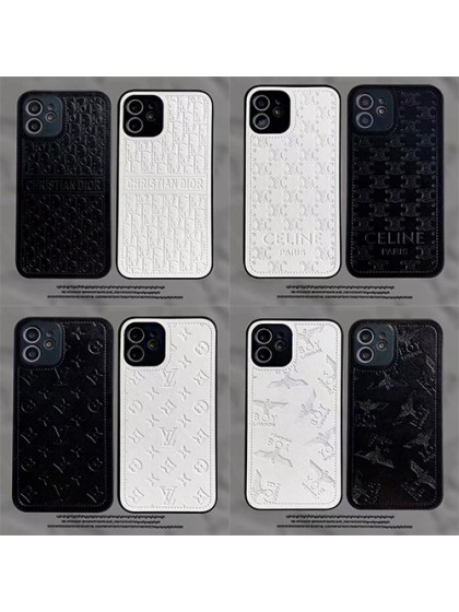 LV ルイ・ヴィトン ディオール DIOR 黒白色 iPhone 14/14 Pro/14 Pro ..
