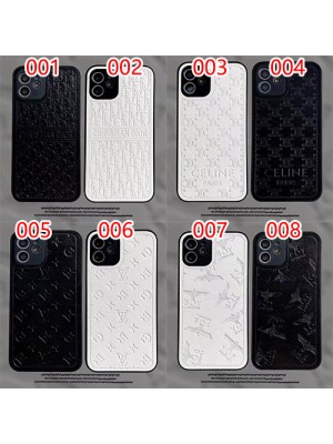 LV ルイ・ヴィトン ディオール DIOR 黒白色 iPhone 14/14 Pro/14 Pro Max/14 Plusケース ブランド モノグラム柄  レザー ジャケット型 CELINE お洒落 セリーヌ シンプル アイフォン14/13/12/11/x/xs/xr/8/7カバー BOY 芸能人愛用 メンズ レディース