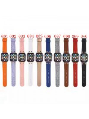 COACH ハイブランド コーチ Apple Watch 7/6/seハンド 芸能人愛用 モノグラム レザー製 アップル ウォッチ 7/6/SEベルト 腕時計ストラップ ファッション メンズ レディース