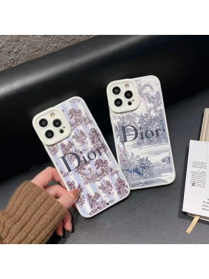 Dior ハイブランド ディオール iphone 14/14 pro/14 pro maxケース 韓国風 植物柄 モノグラム 森 ジャケット型 アイフォン14/13/12/11カバー  ファッション メンズ レディース