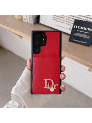 Dior/ディオール ハイブランド iPhone 14/14 Pro/14 Pro Maxケース おしゃれ Prada/プラダ モノグラム カード入れ レザー製 Galaxy S23/S23+/S23 Plus/S23 Ultra/S21/S20/Note20カバー 韓国風 アイフォン14/13/12/11/X/XS/XR/8+/7+スマホケース 大人気 メンズ レディーズ