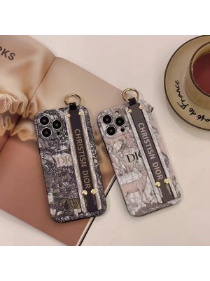 Dior ブランド iphone 14/14 pro/14 pro max/14 plusケース 経典 ディオール 芸能人愛用ハンドバンド 便利 スタンド機能 モノグラム リング付き 紛失防止 可愛い アイフォン14/14プロ/14プロマックス/13/12/11カバー 激安 セレブ愛用 ファッション コピー ペアお揃い 保護 メンズ 女性