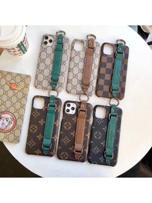 LV GUCCI ブランド iphone 13 pro/13 pro max/13 miniケース オシャレ ルイヴィトン グッチ レザー製 ハンドベルト付き 便利リング アイフォンSE3/13/12/11/x/xr/xs/8/7カバー 高級  ファッション メンズ レディーズ