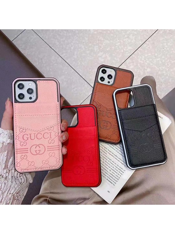 Gucci ブランド グッチ iphone 14/14 pro/14 pro max/14 plusケース かわいい カード入れ モノグラム レザー ジャケット型 落下保護 アイフォン14カバー ファッション メンズ レディース 