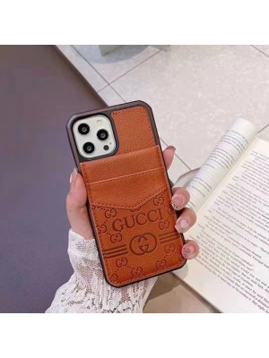 Gucci ブランド グッチ iphone 14/14 pro/14 pro max/14 plusケース かわいい カード入れ モノグラム レザー ジャケット型 落下保護 アイフォン14カバー ファッション メンズ レディース 