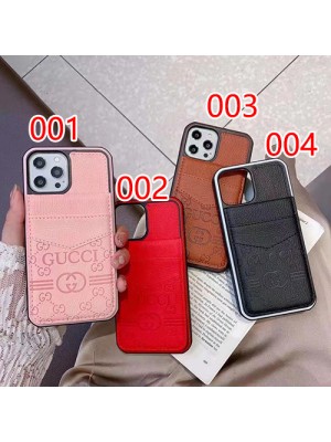 Gucci ブランド グッチ iphone 14/14 pro/14 pro max/14 plusケース かわいい カード入れ モノグラム レザー ジャケット型 落下保護 アイフォン14カバー ファッション メンズ レディース 