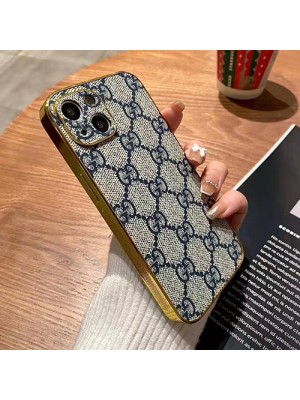 Gucci ブランド グッチ iphone14/14 pro/14 pro max/14 plusケース 韓国風 モノグラム メッキ風 きらきら 激安 セレブ愛用 アイフォン14/13/12/11x/xs/xr/8/7カバー ファッション メンズ レディース 