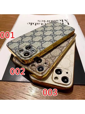 Gucci ブランド グッチ iphone14/14 pro/14 pro max/14 plusケース 韓国風 モノグラム メッキ風 きらきら 激安 セレブ愛用 アイフォン14/13/12/11x/xs/xr/8/7カバー ファッション メンズ レディース 