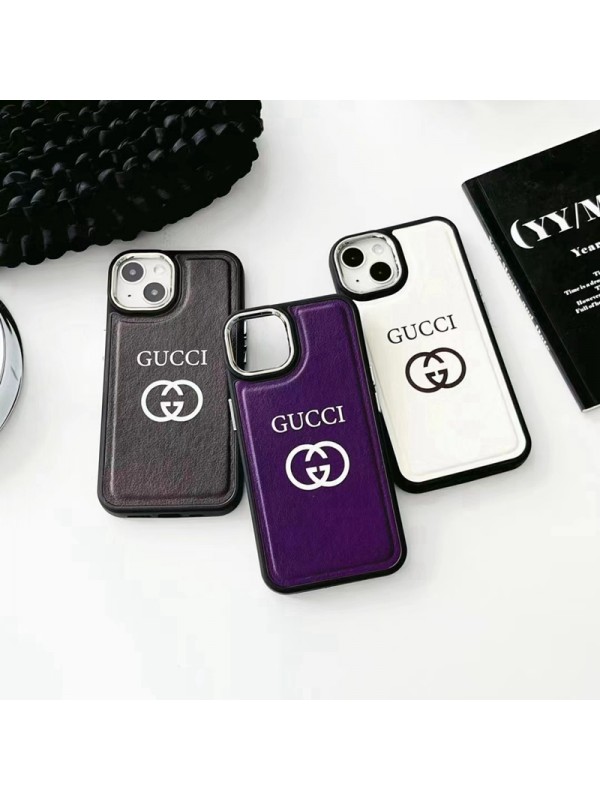 GUCCI ブランド iphone14 Pro max/14Pro/14Plus/14ケース グッチ モノグラム 背面レザー エンボス加工 アイフォン14/13/12/11カバー メンズ レディース