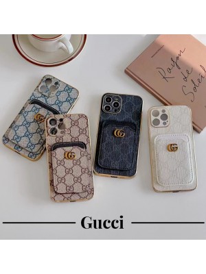 Gucci グッチ ハイブランド iphone 14/14 Pro/14 Pro max/14 Plusケース 韓国風 カード入れ レザー製 収納可能 バング型 モノグラム 財布型 ブランド 激安 アイフォン14/13/12/11/x/xs/xr/8 plus/7 plusカバーファッション レディース