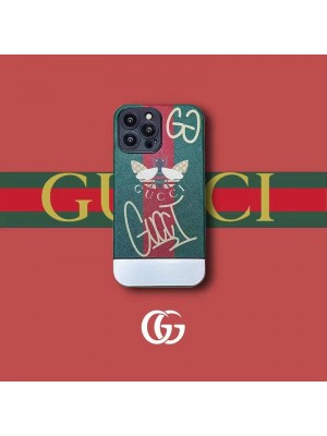 ADIDAS/GUCCI ブランド アディダス/グッチ iphone 14/14 pro/14 pro maxケース モノグラム メッキ風 蜂蛇 トレフォイル柄 コラボ 五芒星 ジャケット型 アイフォン14/14プロ/14プロ マックス/13/12/11カバー 韓国風 メンズ レディーズ