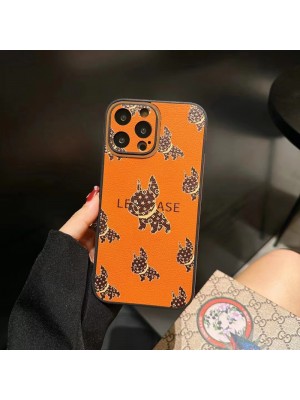 Hermes/エルメス ブランド LV/ルイヴィトン iPhone 14/14 Pro/14 Pro Maxケース 安い 馬車 ブルドッグ 犬柄 モノグラム ジャケット型 韓国風 アイフォン14/13/12/11カバー 大人気 メンズ レディース