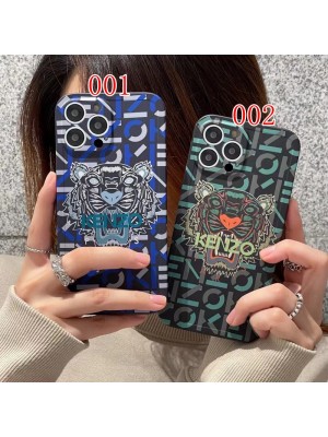 Kenzo ケンゾー ブランド iphone 14/14 pro/14 pro max/14 plusケース 個性 虎頭 モノグラム お洒落 カラー ジャケット型 アイフォン14/14プロ/14マックス/13/12/11/x/xs/xr/8/7カバー ファッション メンズ レディーズ