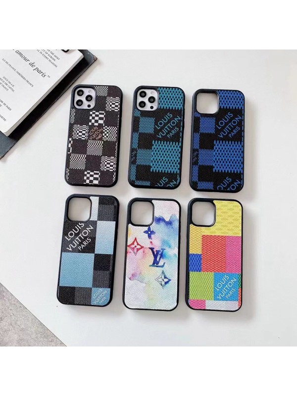 LV ハイブランド iphone 15/14/14 pro/13 mini/14 pro maxケース おしゃれ 格子縞柄 ルイヴィトン ジャケット型 モノグラム 芸能人愛用 アイフォン15/14/13/13 pro/13 pro max/12/11/X/XS/XR/8/7カバー ファッション メンズ レディーズ