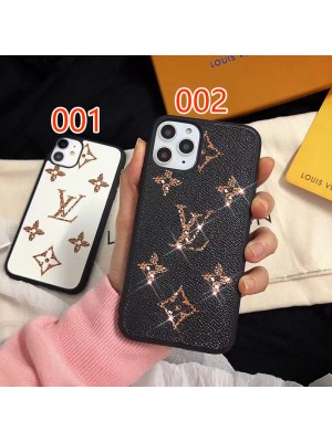 LV ルイヴィトン ブランド iphone 14 pro/14 pro max/13miniケース 可愛い 個性 モノグラム  キラキラ ジャケット型 アイフォン14/13/12/11/x/8/7スマホケース ファッション メンズ レディーズ