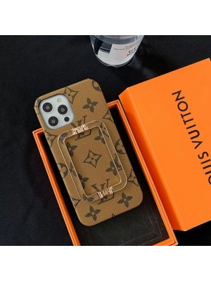 LV ブランド iphone 13 pro/13 pro max/13 miniケース ジャケット型 金属ハンド付き ルイヴィトンエルメス HERMES 便利 モノグラム アイフォン13/12/11/x/xs/xr/8/7カバー ファッション メンズ レディース