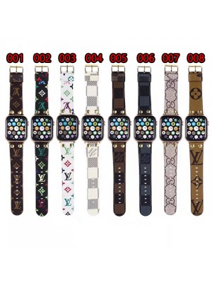 GUCCI/グッチ ブランド Apple Watch 7/6/5/4/SEバンド 芸能人愛用 LV/ルイヴィトン 経典 モノグラム レザー製 アップル ウォッチ 7/6/5/4/SEベルト 腕時計ストラップ ファッション メンズ レディース