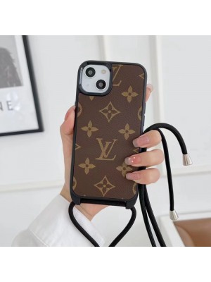 BURBERRY/バーバリー LV/ルイヴィトン GUCCI/グッチ ブランド iphone 14/14 pro/14 pro max/se3/13 miniケース かわいい ストラップ付き 斜め掛け モノグラム アイフォン14/13/12/11/x/xs/xr/8/7カバー 大人気 メンズ レディース