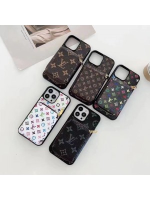 LV ハイブランド ルイヴィトン iphone 14/14 pro/14 pro max/14plus/se3ケース カード収納 バッグ型 レザー製 モノグラム アイフォン14/13/12/11ケース ファッション メンズ レディーズ