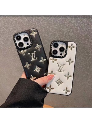 LV/ルイヴィト ハイブランド iphone 14/14 pro/14 pro max/14 plusケース ジャケット型 モノグラム ン 背面レザー きらきら ソフト アイフォン14/13/12カバー 大人気 メンズ レディース