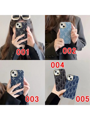 LV Dior ハイブランド ルイヴィトン ディオール iphone 14/14 pro/14 pro max/14 plusケース デニム製 モノグラム ジャケット型 アイフォン14/13/12カバー ファッション メンズ レディース