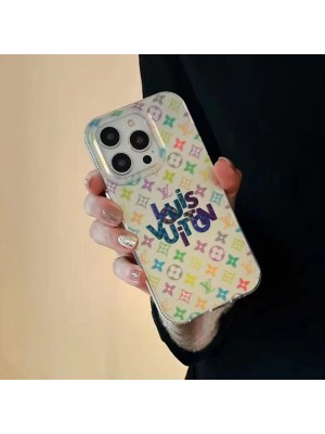 LV ハイブランド ルイヴィトン iphone 14/14 pro/14 pro max/14 Plusケース 韓国風 クリア 透明感 カラー色 モノグラム ジャケット型 アイフォン14/13/12/11カバー ファッション メンズ レディーズ 