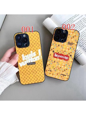 LV/ルイヴィトン コラボ SUPREME/シュプリーム ハイブランド iphone 14/14 pro/14 pro maxケース 韓国風 モノグラム カラー色 アイフォン14/13/12/11カバー 大人気 メンズ レディーズ