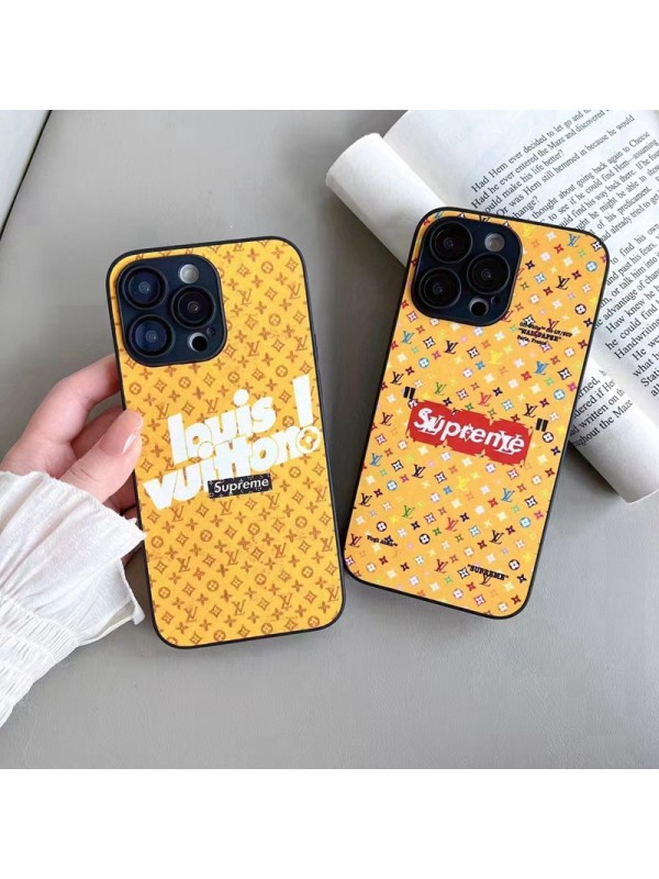 LV/ルイヴィトン コラボ SUPREME/シュプリーム ハイブランド iphone 14/14 pro/14 pro maxケース 韓国風 モノグラム カラー色 アイフォン14/13/12/11カバー 大人気 メンズ レディーズ