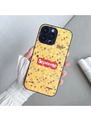 LV/ルイヴィトン コラボ SUPREME/シュプリーム ハイブランド iphone 14/14 pro/14 pro maxケース 韓国風 モノグラム カラー色 アイフォン14/13/12/11カバー 大人気 メンズ レディーズ